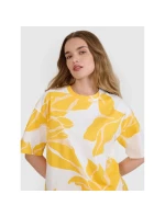 Dámske tričko oversize s potlačou 4F 4FRSS25TTSHF2692-90A