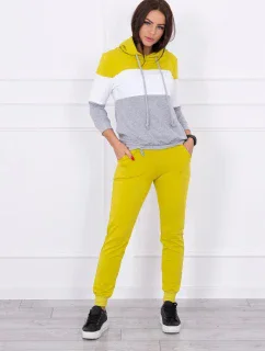 Farebná pruhovaná sada kiwi+biela