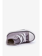 Dziecięce Wysokie Trampki Szare Filemon