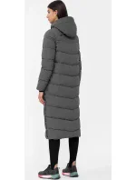 Dámsky prešívaný kabát H4Z22-KUDP012-24S sivý - 4F