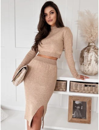 Dámsky set 2 v 1 ALLURE camel FashionStreet AY0962
