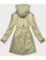 Dámsky kabát Glakate Thin Beige s ohrnutými rukávmi (LU98019#)