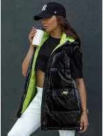 Dámska prešívaná dlhá vesta MAYLO čierna FashionStreet TY4521 Dámska prešívaná dlhá vesta MAYLO čierna FashionStreet TY4521