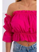 Fuchsiová blúza s pruhmi