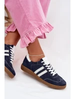 Zazoo N1068 Semišové Nízké Dámské Tenisky Tmavě Modré