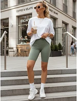Dámske cyklistické šortky LOVIFIT v khaki farbe, FashionStreet SY0585