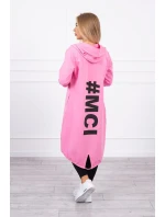 Svetloružová bunda s potlačou Svetloružová bunda s potlačou