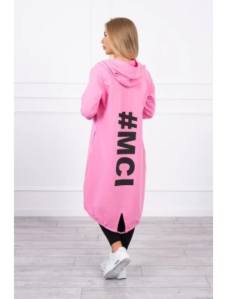 Svetloružová bunda s potlačou Svetloružová bunda s potlačou