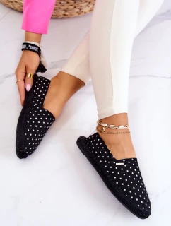 Dámske espadrilky s bodkami Big Star JJ274867 Black