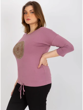 Dámska blúzka RV BZ 8454.20P tmavo ružová - FPrice