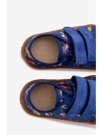 Dětské bačkůrky Barefoot Vesmírná loď Froddo Canvas G1700440-5 Modré