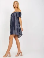 Šaty D73771M30145I tmavomodré