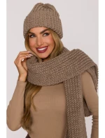 M896 Rebrovaná šatka - béžová