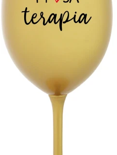 MOJA TERAPIA - zlatý pohár na víno 350 ml