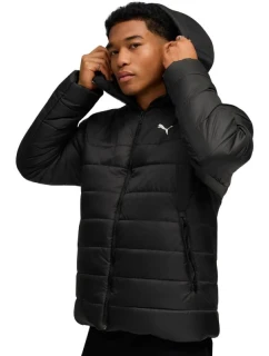 Pánska zateplená bunda Puma ESS s kapucňou Black 685211 01 Pánske