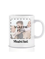Personalizovaný klasický biely keramický hrnček s objemom 300 ml s fotografiou Personalizovaný klasický biely keramický hrnček s objemom 300 ml s fotografiou