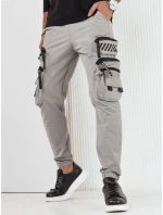 Pánske bojové nohavice šedé FashionStreet UX4159
