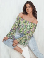 Dámska pruhovaná blúzka SPRIAN green FashionStreet RY2464 Dámska pruhovaná blúzka SPRIAN green FashionStreet RY2464