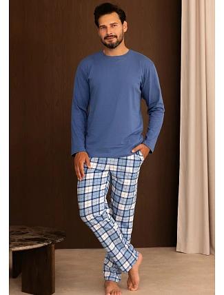Pyžamo Regina 6006 s dlhými rukávmi, veľkosti S–2XL, Z26 Pyžamo Regina 6006 s dlhými rukávmi, veľkosti S–2XL, Z26