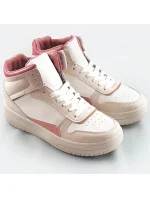 Béžovo-ružové členkové dámske tenisky sneakers (WH2122) Béžovo-ružové členkové dámske tenisky sneakers (WH2122)