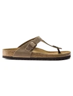 Dámske žabky Birkenstock Gizeh Oiled Leather Tabacco Brown Regular wide (0943811) dámske