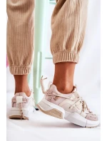 Sneakersy Sportowe Buty Damskie Beżowe Someday