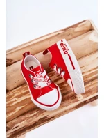 Dziecięce Materiałowe Trampki BIG STAR KK374051 Czerwone