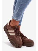 Dámské tenisky na platformě Hnědé Galleria