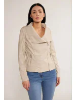 Dámska bunda Ramonesque Imitácia kože JAC0220-23W béžová - Monnari Dámska bunda Ramonesque Imitácia kože JAC0220-23W béžová - Monnari