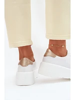 Dámske kožené tenisky 39973 white - Vinceza