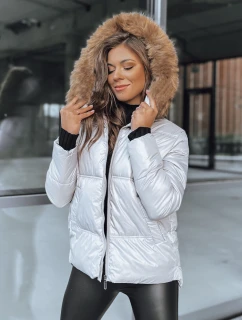 Dámska prešívaná zimná bunda SPARKLE sivá FashionStreet TY3952