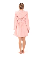 Dámsky župan Flora s kapucňou krátky 4856 3050 Pink Pearl - Vestis