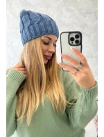 Fleecová čiapka Iwona K221 denim