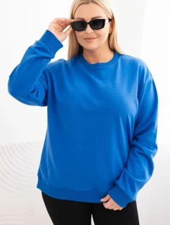 Dámske Plus veľkosť bavlnené základné kolo krku mikina Khabra