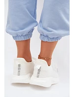 Ľahká športová obuv Slip-on dámska Materiál Big Star UU274056 White