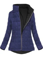 Čierno-tmavomodrá obojstranná prechodná bunda (7699) Čierno-tmavomodrá obojstranná prechodná bunda (7699)