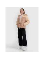 Dievčenská páperová bunda so syntetickou výplňou 4F 4FJRAW25TDJAF0771-83S