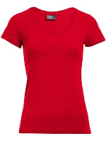 Promodoro 3086 Dámske tričko Slim Fit s výstrihom do V 40.3086 ohnivo červené Promodoro 3086 Dámske tričko Slim Fit s výstrihom do V 40.3086 ohnivo červené