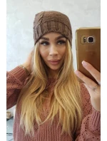 Fleecová čiapka Ula K271 cappuccino