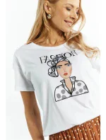 Dámske tričko TSH0190-000 White pattern b- Monnari Dámske tričko TSH0190-000 White pattern b- Monnari