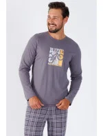 Pánske pyžamo ROY 1471 sivé - M-Max