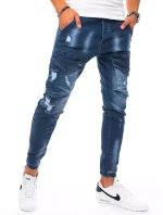 Pánske džínsové cargo modré tepláky FashionStreet UX3271 Pánske džínsové cargo modré tepláky FashionStreet UX3271