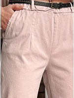 Dámske nohavice chinos s opaskom RELCIX ružové FashionStreet UY2583 Dámske nohavice chinos s opaskom RELCIX ružové FashionStreet UY2583
