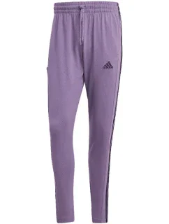 Nohavice adidas Essentials Single Jersey Tapered Open Hem 3-Stripes M IJ8699