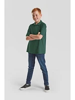 Fruit of the Loom Kids 65/35 Polo Detské piqué polo 16.3417 retro heather green