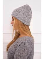 Tenká čiapka Oliwia K252 svetlo šedá