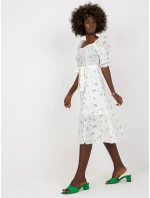 Dámske šaty LK SK 508964 biele a zelené