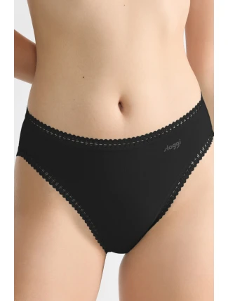 SLOGGI GO CRUSH NOHAVIČKY S VYSOKOU NOHOU 3PACK BLACK