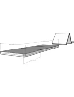 SKLADACÍ GYMNASTICKÝ MATRAC SIVÝ 180 CM LAVIČKA SKLADACÍ GYMNASTICKÝ MATRAC SIVÝ 180 CM LAVIČKA