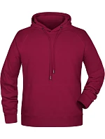 Daiber 8024 Pánska mikina s kapucňou a raglánovými rukávmi 02.8024 wine Daiber 8024 Pánska mikina s kapucňou a raglánovými rukávmi 02.8024 wine
